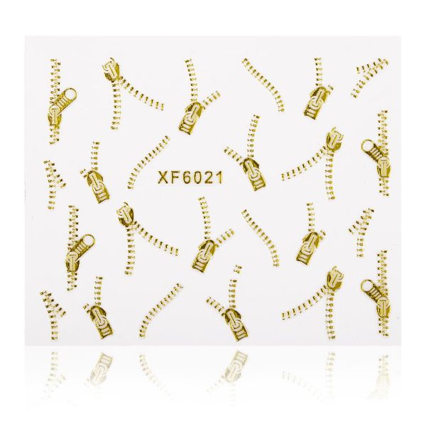 1 sheet gold zipper nail art stickers transfer decals 3d designs manicure decor tools diy nail tips decorations accessories, Black
1 sheet gold zipper nail art stickers transfer decals 3d designs manicure decor tools diy nail tips decorations accessories, Black