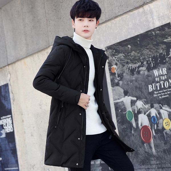 winter models men's thick warm mid-length down jacket fashion fold-down collar men's casual jacket solid color trend, Black
winter models men's thick warm mid-length down jacket fashion fold-down collar men's casual jacket solid color trend, Black