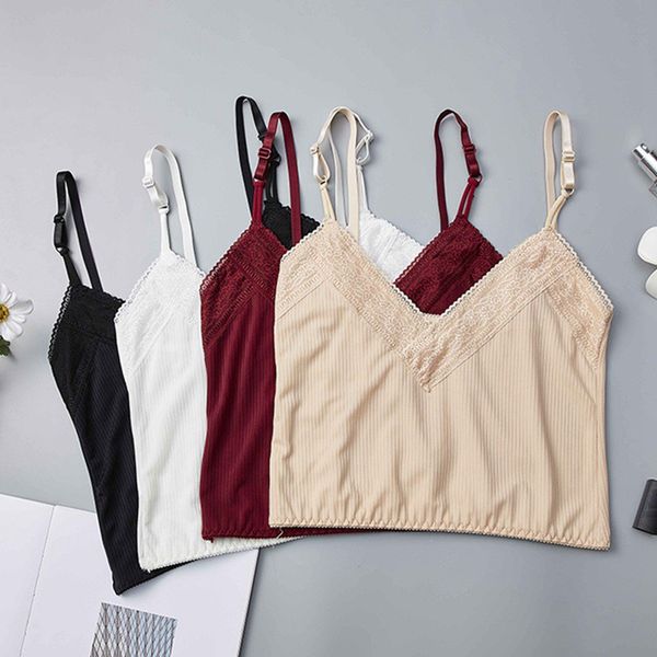 lace strap wrapped chest shirt underwear ladies camisole women summer crop top, Black;white
lace strap wrapped chest shirt underwear ladies camisole women summer crop top, Black;white