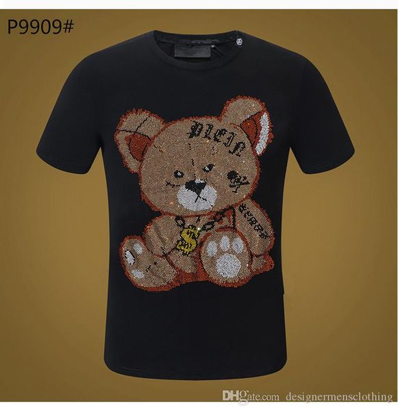 mens little bear pp tshirts summer cute luxury fashon short sleeved tees clothing hombres, White;black
mens little bear pp tshirts summer cute luxury fashon short sleeved tees clothing hombres, White;black