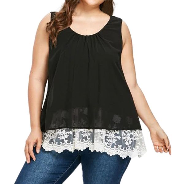 women chiffon floral casual flower lace plus size 3xl 4xl 5xl blouse shirts tank vest blusa feminina shirts tank vest, White
women chiffon floral casual flower lace plus size 3xl 4xl 5xl blouse shirts tank vest blusa feminina shirts tank vest, White