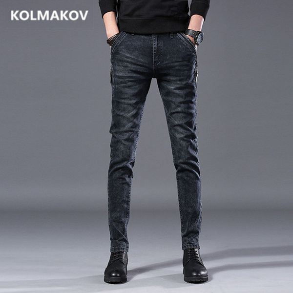 2019 fashion long jeans men black pencil pants trousers slim autumn denim elastic straight pants men's casual jeans, Blue
2019 fashion long jeans men black pencil pants trousers slim autumn denim elastic straight pants men's casual jeans, Blue