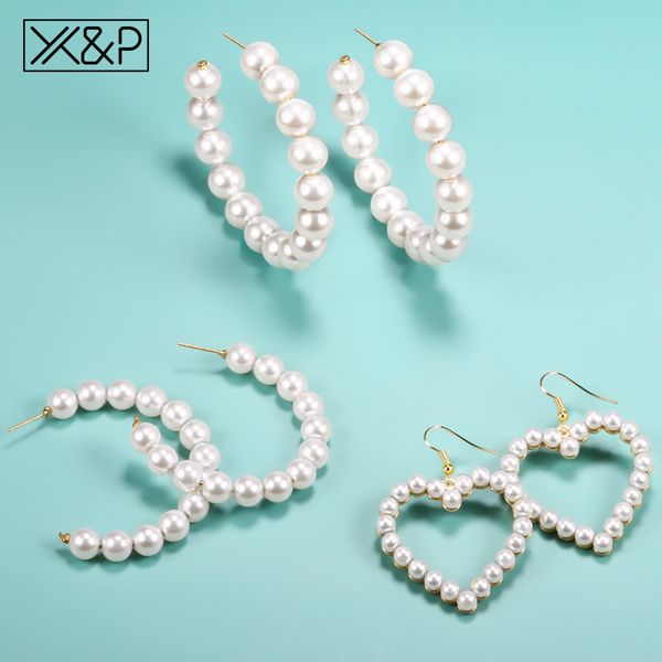 x&p 2019 new fashion earrings gold drop earrings for women round long big pearl geometric earring brincos ethnic vintage jewelry, Silver
x&p 2019 new fashion earrings gold drop earrings for women round long big pearl geometric earring brincos ethnic vintage jewelry, Silver