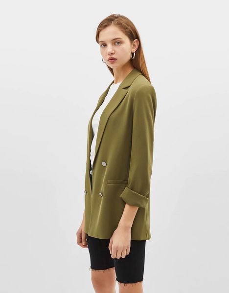 western style 19 early autumn new style women's dress elegant versatile slimming casual loose-fit solid color suit coat, Black;white
western style 19 early autumn new style women's dress elegant versatile slimming casual loose-fit solid color suit coat, Black;white