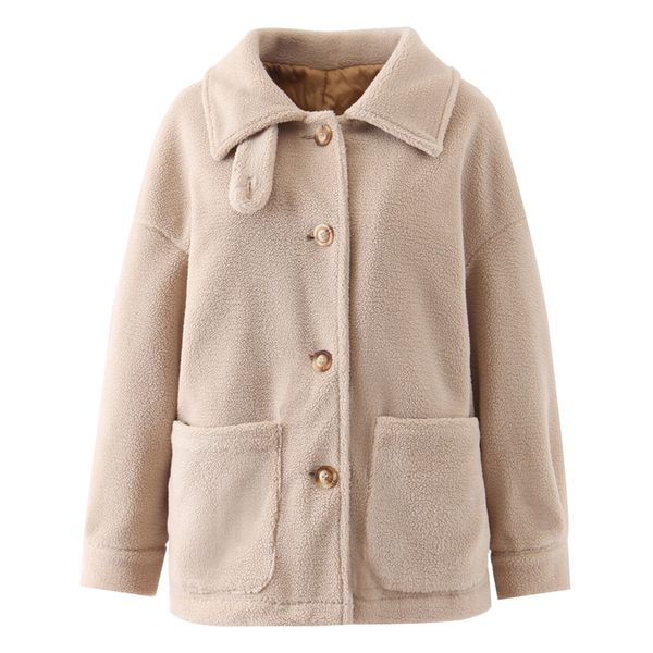 warm winter outwear coat women's fashion long sleeve jacket lapel button up faux shearling shaggy oversized coat with pockets, Blue;black
warm winter outwear coat women's fashion long sleeve jacket lapel button up faux shearling shaggy oversized coat with pockets, Blue;black