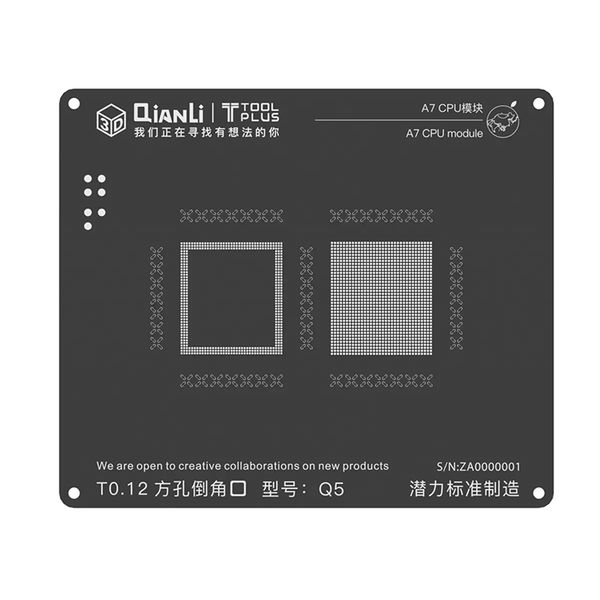 qianli 3d black steel net for 5 5s 6 6s 6p 6sp 7 7p 8 8puniversal communication baseband module tin planting repair mesh
qianli 3d black steel net for 5 5s 6 6s 6p 6sp 7 7p 8 8puniversal communication baseband module tin planting repair mesh
