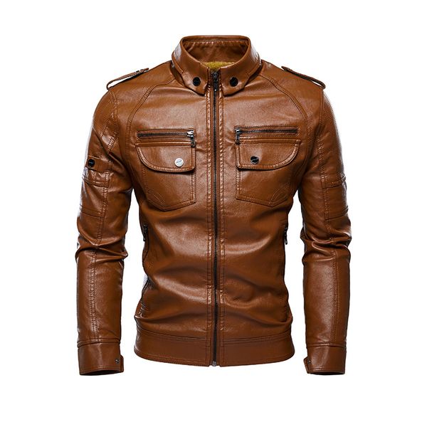 men's leather coat omega-velvet warm leather jacket coat special offer version, Black
men's leather coat omega-velvet warm leather jacket coat special offer version, Black