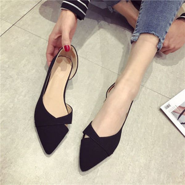 2020 woman loafers women pointed toe flats women's comfortable slip on female fashion sewing ladies solid casual shoes, Black
2020 woman loafers women pointed toe flats women's comfortable slip on female fashion sewing ladies solid casual shoes, Black
