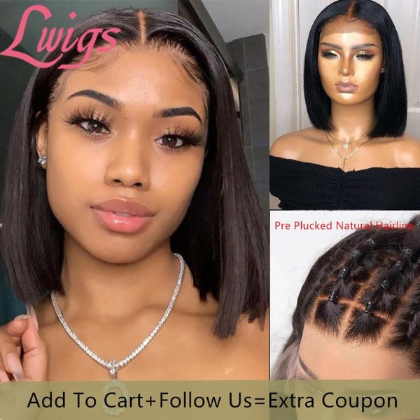 lace wigs short bob u part wig human hair brazilian front with baby preplucked remy for women, Black;brown
lace wigs short bob u part wig human hair brazilian front with baby preplucked remy for women, Black;brown