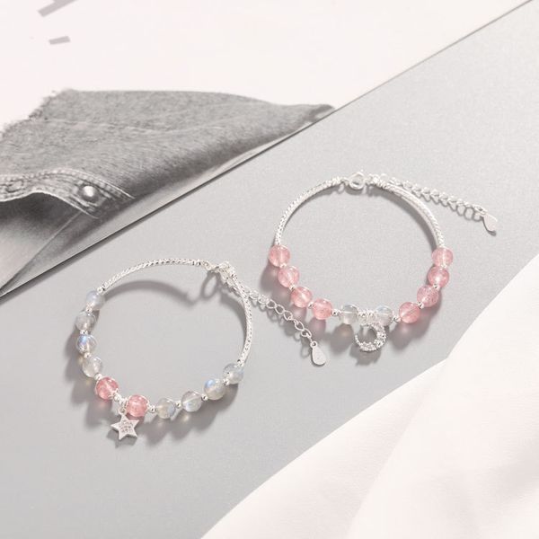stars strawberry crystal bracelet female students simple sen xi moonstone sisters chain, Black
stars strawberry crystal bracelet female students simple sen xi moonstone sisters chain, Black