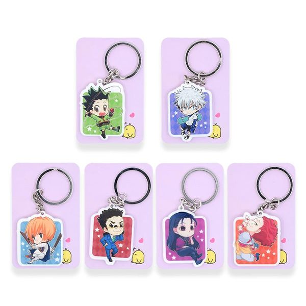 6 styles hunter x hunter keychain killua gon keyrings fashion jewelry key chains custom made anime key ring pss153-158, Silver
6 styles hunter x hunter keychain killua gon keyrings fashion jewelry key chains custom made anime key ring pss153-158, Silver