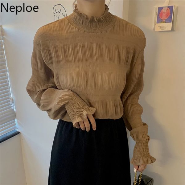 neploe ruffled collar chiffon blouse women long sleeve pleated shirt korean elegant pullover 2019 new autumn blusas 56765, White
neploe ruffled collar chiffon blouse women long sleeve pleated shirt korean elegant pullover 2019 new autumn blusas 56765, White