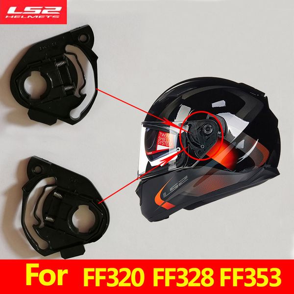 a pair of ls2 ff353 alex barros full face motorcycle helmet lens base suitable for ls2 ff320 ff328 helmet visor lock bracket
a pair of ls2 ff353 alex barros full face motorcycle helmet lens base suitable for ls2 ff320 ff328 helmet visor lock bracket