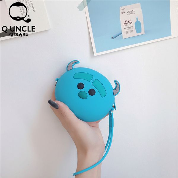 q uncle cartoon sulley 3d pattern bags for women zipper silicone coin purse kawaii wallet girls pouch cute chain crossbody bags, White
q uncle cartoon sulley 3d pattern bags for women zipper silicone coin purse kawaii wallet girls pouch cute chain crossbody bags, White