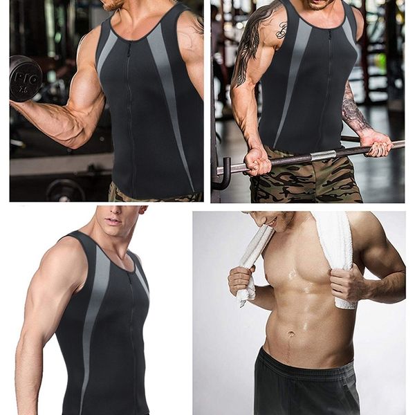 super sell-men sauna trainer workout vest gym bodybuilding abdomen waist shaper weight loss men fitness tank running jerseys, Black;blue
super sell-men sauna trainer workout vest gym bodybuilding abdomen waist shaper weight loss men fitness tank running jerseys, Black;blue