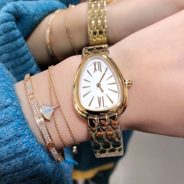 fashion women clock wristwatch de snake designer watch stainless dress steel luxury ladies lujo watches quartz reloj female bracelet gi ppot, Slivery;brown
fashion women clock wristwatch de snake designer watch stainless dress steel luxury ladies lujo watches quartz reloj female bracelet gi ppot, Slivery;brown