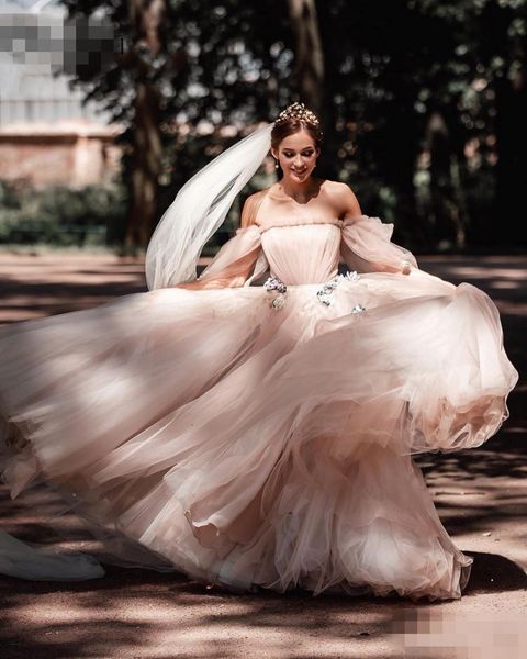princess wedding dresses 2020 new a-line tulle wedding gowns strapless 3/4sleeves flowers vestidos de novia bride dress robe de mariee, White
princess wedding dresses 2020 new a-line tulle wedding gowns strapless 3/4sleeves flowers vestidos de novia bride dress robe de mariee, White