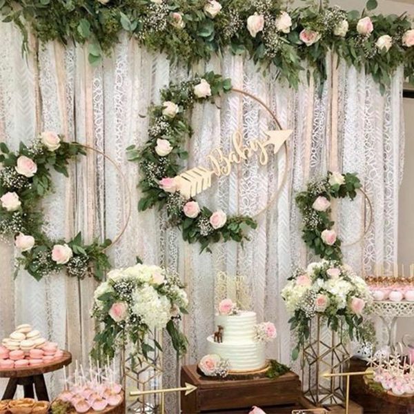 creative metal round ring wreath accessories wedding bride baby shower floral garland hoop for wedding decoration supplies
creative metal round ring wreath accessories wedding bride baby shower floral garland hoop for wedding decoration supplies