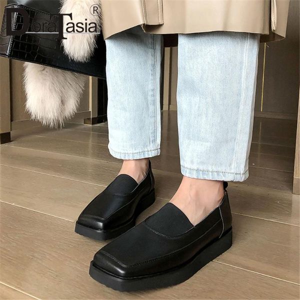 doratasia new 34-40 ladies genuine leather loafers 2020 casual office flats women fashion square toe shallow shoes woman, Black
doratasia new 34-40 ladies genuine leather loafers 2020 casual office flats women fashion square toe shallow shoes woman, Black
