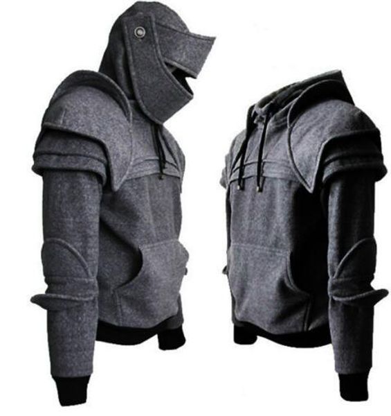 face mask knight hoodies autumn and winter warm solid color pullover casual long sleeve bike wind winter wind- and sand- hoodies, Black
face mask knight hoodies autumn and winter warm solid color pullover casual long sleeve bike wind winter wind- and sand- hoodies, Black
