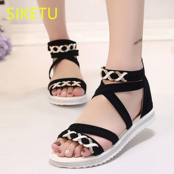 siketu summer sandals fashion casual shoes women shoes flip flop flat flats l052 casual student wild, Black
siketu summer sandals fashion casual shoes women shoes flip flop flat flats l052 casual student wild, Black
