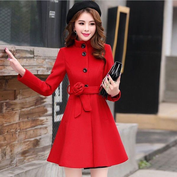 women's wool & blends women woolen jacket 2021 coat clothing long slim thickening warm female spring autumn pakra woman, Black
women's wool & blends women woolen jacket 2021 coat clothing long slim thickening warm female spring autumn pakra woman, Black