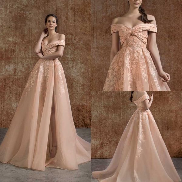 long evening dresses 2019 off shoulder illusion tulle prom gowns high slit formal party red carpet dress, Black;red
long evening dresses 2019 off shoulder illusion tulle prom gowns high slit formal party red carpet dress, Black;red