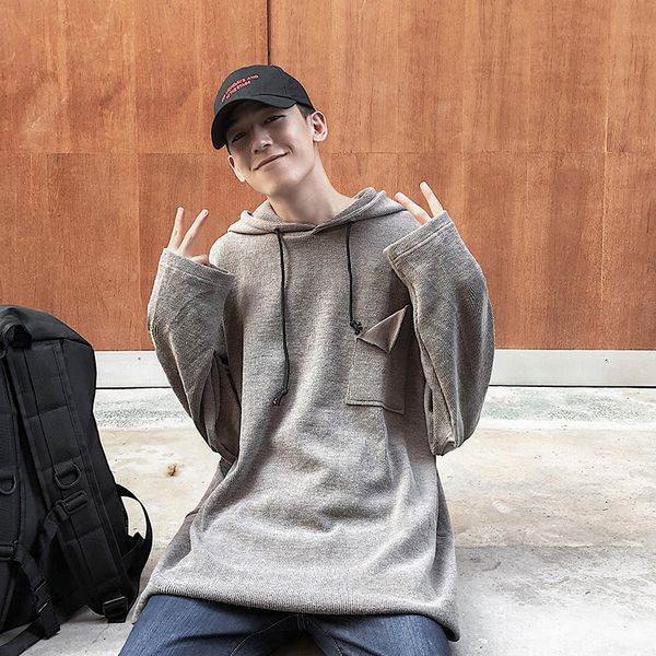 autumn new hoodies men fashion solid color cotton casual knit hooded pullover man streetwear hip hop loose sweatshirt male, Black
autumn new hoodies men fashion solid color cotton casual knit hooded pullover man streetwear hip hop loose sweatshirt male, Black