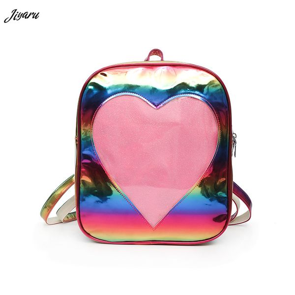 2019 new girls backpacks summer transparent ita bags love heart shape backpacks harajuku school shoulder bags for women
2019 new girls backpacks summer transparent ita bags love heart shape backpacks harajuku school shoulder bags for women