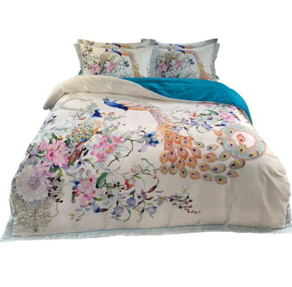 80 horse horse cotton new chinese style four-piece bed set chinese style peacock pattern cotton classic ethnic bedding
80 horse horse cotton new chinese style four-piece bed set chinese style peacock pattern cotton classic ethnic bedding