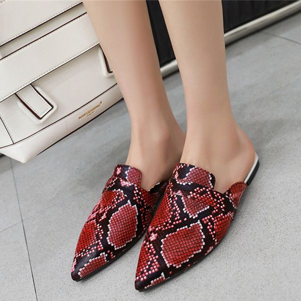 summer snake print ladies slippers women shoes woman mules slip on pointed toe outdoor slippers beach shoes woman slides, Black
summer snake print ladies slippers women shoes woman mules slip on pointed toe outdoor slippers beach shoes woman slides, Black