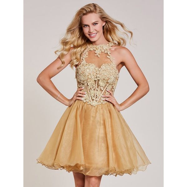 dressv appliques cocktail dress champagne halter neck sleeveless knee length a line gown lady homecoming short cocktail dresses, White;black
dressv appliques cocktail dress champagne halter neck sleeveless knee length a line gown lady homecoming short cocktail dresses, White;black