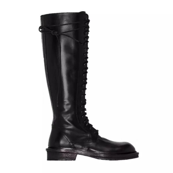 autumn winter black leather lace up knee high boots women round toe chunk heel long boots fashion motorcycle boots
autumn winter black leather lace up knee high boots women round toe chunk heel long boots fashion motorcycle boots
