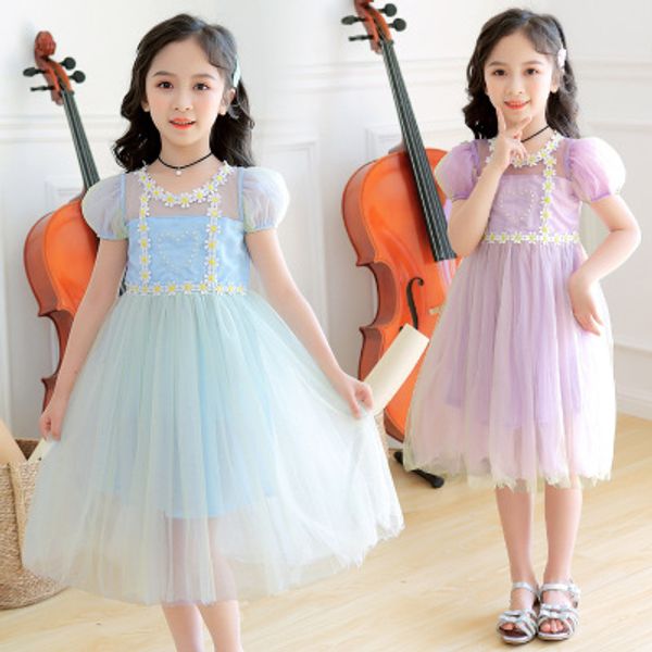5-10 years old girl summer dress new children's long hair princess dress flower girl stitching flower wedding, Red;yellow
5-10 years old girl summer dress new children's long hair princess dress flower girl stitching flower wedding, Red;yellow