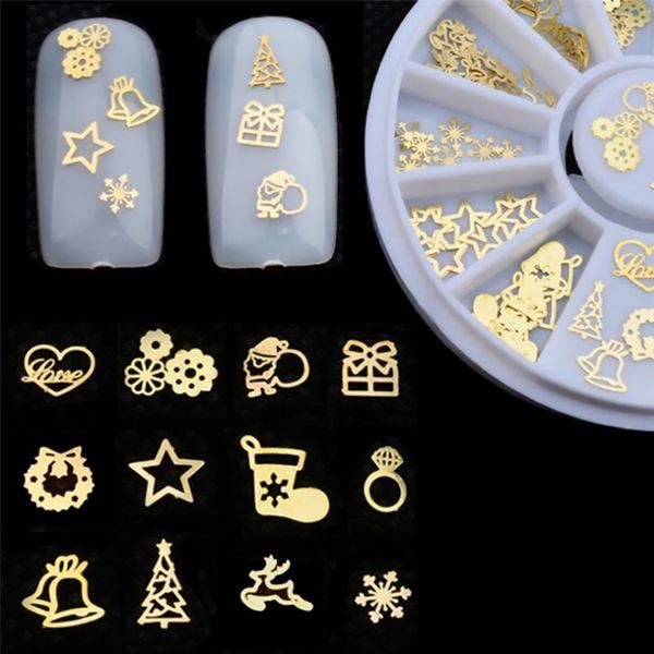 120pcs/box metal nail art decoration hollowed-out rivets snowflake 3d nail art sticker manicure tools (golden, Black
120pcs/box metal nail art decoration hollowed-out rivets snowflake 3d nail art sticker manicure tools (golden, Black