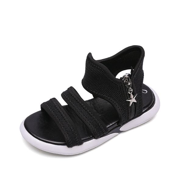 2020 New Real Leather Girls Sandals Suede Leather Children Roman Sandals Bow Female Boots Kids Gladiator