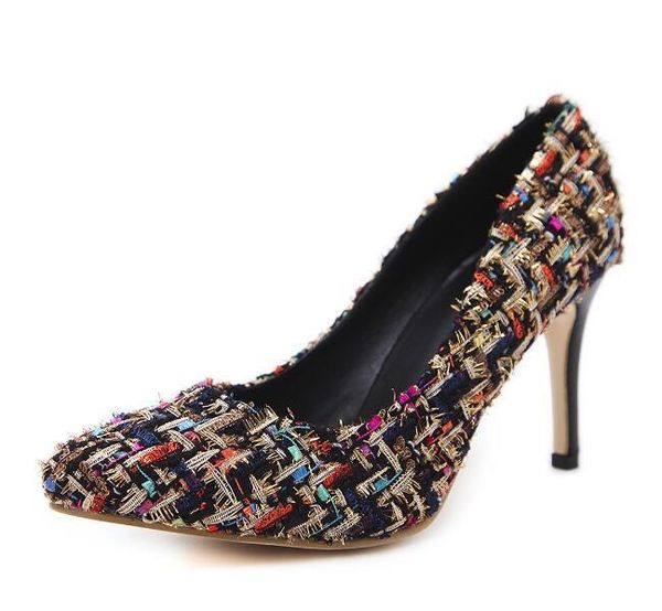 dress shoes printed chaussure femme ladies high heels women pumps embroider wedding woman zapatos mujer sapato feminino pl17845, Black
dress shoes printed chaussure femme ladies high heels women pumps embroider wedding woman zapatos mujer sapato feminino pl17845, Black