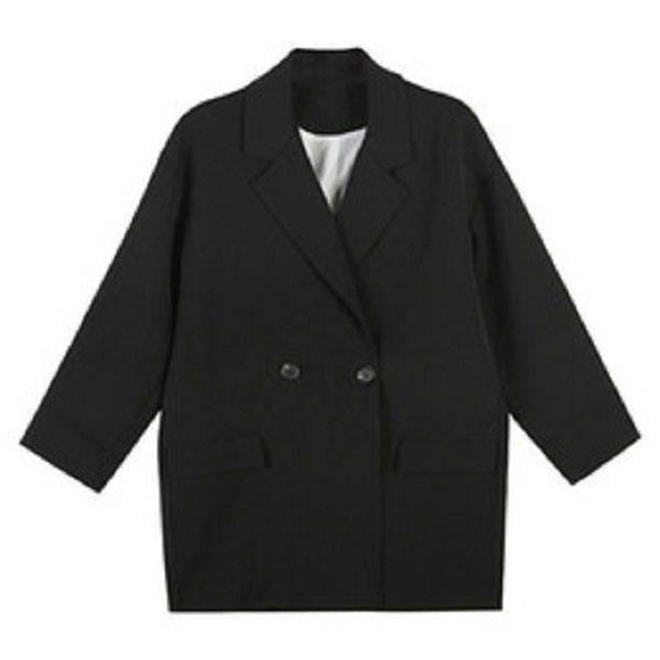 new blazer women korean fashion designer black loose spring fashion wild button mid-length coat sry xsq, White;black
new blazer women korean fashion designer black loose spring fashion wild button mid-length coat sry xsq, White;black