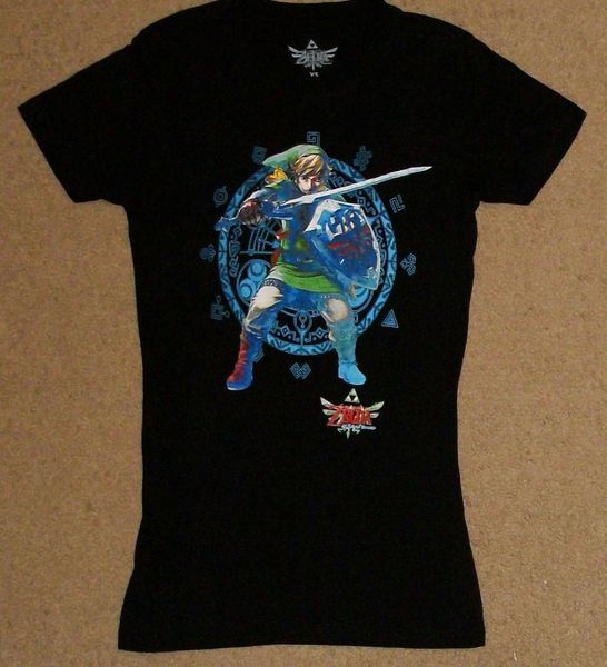 the legend of zelda skyward sword link juniors shirt xs officially licensed, White;black
the legend of zelda skyward sword link juniors shirt xs officially licensed, White;black