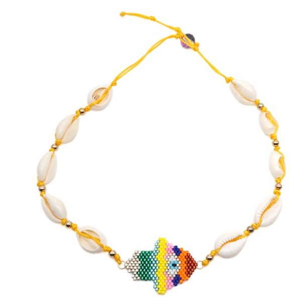 ins evil eye hand shape seed beads choker for women fashion trendy bohemian summer chic bib collier femme cowrie shell necklace, Golden;silver
ins evil eye hand shape seed beads choker for women fashion trendy bohemian summer chic bib collier femme cowrie shell necklace, Golden;silver