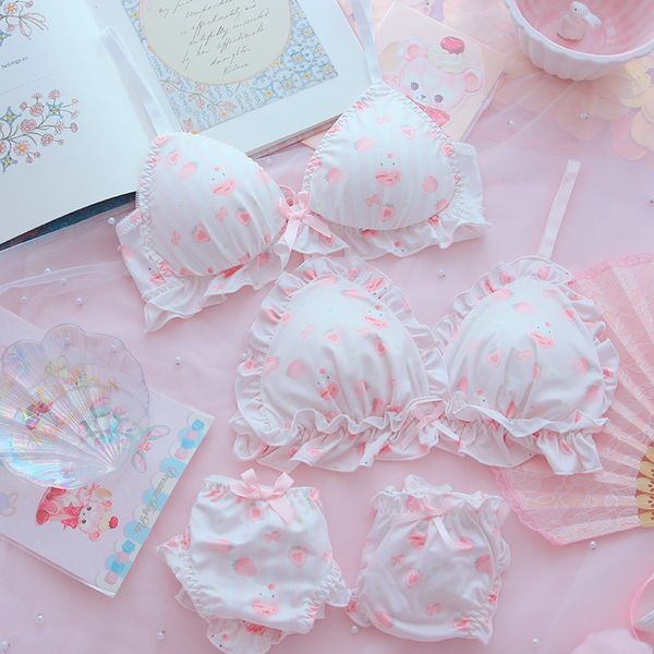 lolita maid japanese soft girl cute strawberry underwear suit lovely ruffles lingerie bra & brief sets bra and panty set, Red;black
lolita maid japanese soft girl cute strawberry underwear suit lovely ruffles lingerie bra & brief sets bra and panty set, Red;black