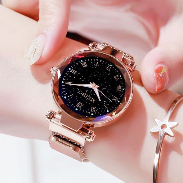 luxury watch women dress bracelet watch fashion 2019 starry sky flat glass quartz mesh with magnetic buckle ladies relogio, Slivery;brown
luxury watch women dress bracelet watch fashion 2019 starry sky flat glass quartz mesh with magnetic buckle ladies relogio, Slivery;brown