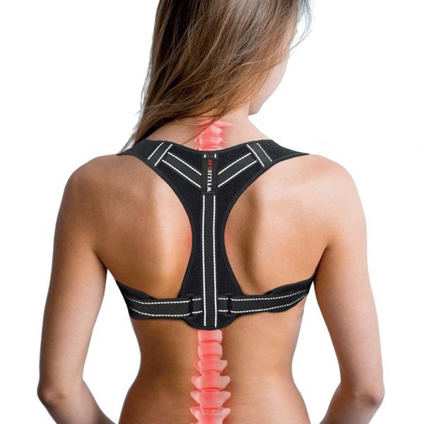 back support posture corrector for women men | adjustable brace straightener| usa belt orthopedic, Black;blue
back support posture corrector for women men | adjustable brace straightener| usa belt orthopedic, Black;blue