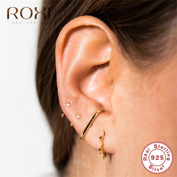 roxi 100% 925 sterling silver simple geometric stud earrings for women rainbow cz c shape ladies earring minimalist jewelry gift, Golden;silver
roxi 100% 925 sterling silver simple geometric stud earrings for women rainbow cz c shape ladies earring minimalist jewelry gift, Golden;silver