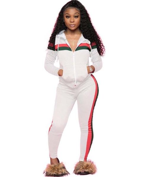 luxury hoodie plus size womens clothing women 2pcs suits long sleeve stripe tracksuits casual panelled clothes, Gray 
luxury hoodie plus size womens clothing women 2pcs suits long sleeve stripe tracksuits casual panelled clothes, Gray