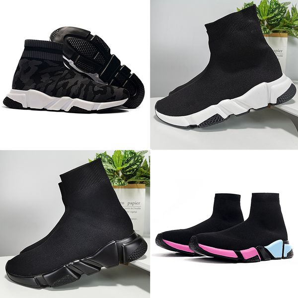 2019 new paris speed trainers knit sock shoe original luxury designer mens womens sneakers high casual shoes, Black
2019 new paris speed trainers knit sock shoe original luxury designer mens womens sneakers high casual shoes, Black