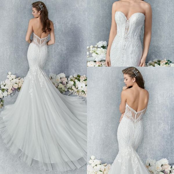 mermaid kenneth winston wedding dresses strapless sleeveless tulle lace applique crystal wrap wedding gown sweep train robe de mariée, White
mermaid kenneth winston wedding dresses strapless sleeveless tulle lace applique crystal wrap wedding gown sweep train robe de mariée, White
