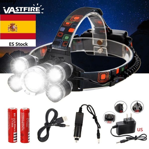 most powerful led headlight headlamp 5led t6 head lamp power torch head light 18650 battery for camping, fishing
most powerful led headlight headlamp 5led t6 head lamp power torch head light 18650 battery for camping, fishing