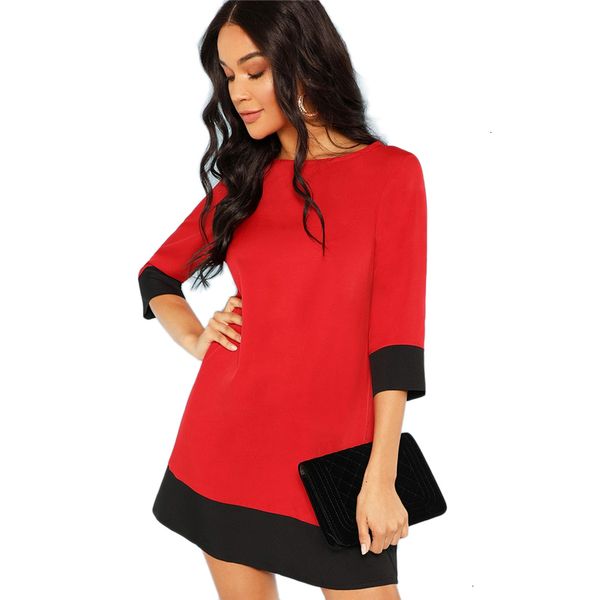 womens clothing women designer dresses red contrast trim dress workwear colorblock sleeve dresses women autumn straight designer clothes, Black;gray
womens clothing women designer dresses red contrast trim dress workwear colorblock sleeve dresses women autumn straight designer clothes, Black;gray