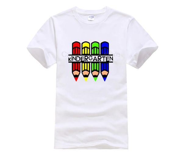 men's 100% cotton t shirt kindergarten pencils mens men's fashion summer cartoon fun t shirt, White;black
men's 100% cotton t shirt kindergarten pencils mens men's fashion summer cartoon fun t shirt, White;black